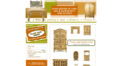 Desktop Screenshot of gonzalezrusticfurniture.com